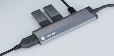 NATEC Fowler Slim Przewodowa USB 3.2 Gen 1 (3.1 Gen 1) Type-C Czarny, Chrom NATEC Fowler Slim Przewodowa USB 3.2 Gen 1 (3.1 Gen 1) Type-C Czarny, Chrom