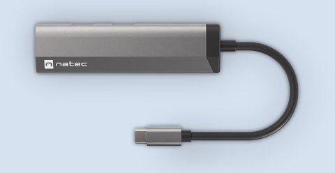 NATEC Fowler Slim Przewodowa USB 3.2 Gen 1 (3.1 Gen 1) Type-C Czarny, Chrom NATEC Fowler Slim Przewodowa USB 3.2 Gen 1 (3.1 Gen 1) Type-C Czarny, Chrom