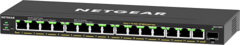 NETGEAR 16-Port High-Power PoE+ Gigabit Ethernet Plus Switch (231W) with 1 SFP port (GS316EPP) Zarządzany Gigabit Ethernet (10/1 NETGEAR 16-Port High-Power PoE+ Gigabit Ethernet Plus Switch (231W) with 1 SFP port (GS316EPP) Zarządzany Gigabit Ethernet (10/1