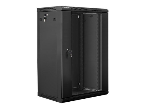Szafa rack Lanberg WF01-6418-10B (18U; 900mm / 600mm / 450 mm; wisząca; Szklane; 19''; kolor czarny) Szafa rack Lanberg WF01-6418-10B (18U; 900mm / 600mm / 450 mm; wisząca; Szklane; 19''; kolor czarny)