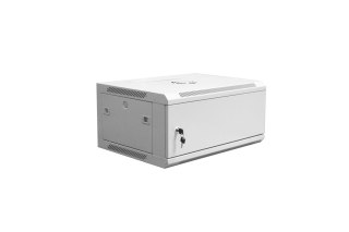Szafa sieciowa wisząca 19" 4U rack 600x450, drzwi pełne, szary, niedzielona, złożona, 60kg
