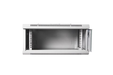 Szafa sieciowa wisząca 19" 4U rack 600x450, drzwi pełne, szary, niedzielona, złożona, 60kg Szafa sieciowa wisząca 19" 4U rack 600x450, drzwi pełne, szary, niedzielona, złożona, 60kg