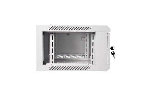 Szafa sieciowa wisząca 19" 4U rack 600x450, drzwi pełne, szary, niedzielona, złożona, 60kg Szafa sieciowa wisząca 19" 4U rack 600x450, drzwi pełne, szary, niedzielona, złożona, 60kg