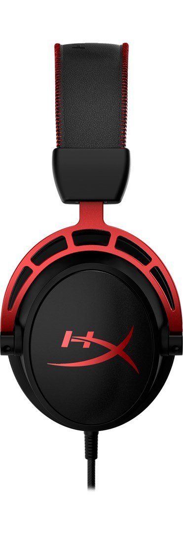 Zestaw słuchawkowy do gier HyperX Cloud Alpha czarno-czerwony, Przewodowy, 13 - 27000 Hz, Gaming, 298 g, Czerwony