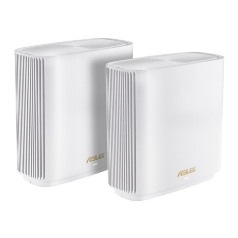ASUS ZenWiFi AX (XT9) AX7800 2er Set Weiß Tri-band (2.4 GHz/5 GHz/5 GHz) Wi-Fi 6 (802.11ax) Biały 4 Wewnętrzne ASUS ZenWiFi AX (XT9) AX7800 2er Set Weiß Tri-band (2.4 GHz/5 GHz/5 GHz) Wi-Fi 6 (802.11ax) Biały 4 Wewnętrzne