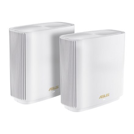 ASUS ZenWiFi AX (XT9) AX7800 2er Set Weiß Tri-band (2.4 GHz/5 GHz/5 GHz) Wi-Fi 6 (802.11ax) Biały 4 Wewnętrzne ASUS ZenWiFi AX (XT9) AX7800 2er Set Weiß Tri-band (2.4 GHz/5 GHz/5 GHz) Wi-Fi 6 (802.11ax) Biały 4 Wewnętrzne