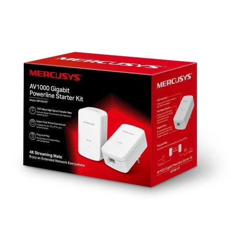 Adapter powerline Mercusys ADAPTER PLC Mercusys MP500 KIT 2 PCS Adapter powerline Mercusys ADAPTER PLC Mercusys MP500 KIT 2 PCS