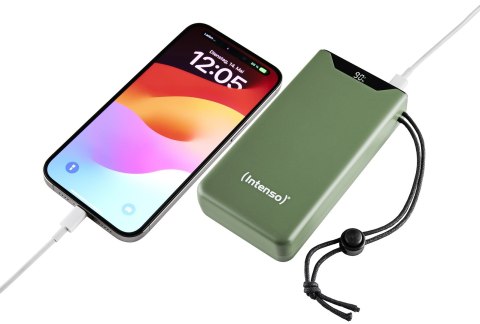 Intenso 7332057 bank mocy Litowo-polimerowy (LiPo) 20000 mAh Zielony
