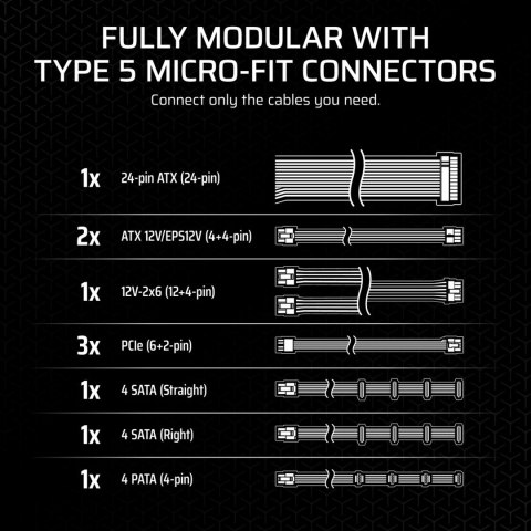 *CORSAIR SF Series SF850 80 PLUS Platinum SFX *CORSAIR SF Series SF850 80 PLUS Platinum SFX