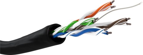 Goobay 57198 kabel sieciowy Czarny 100 m Cat5e U/UTP (UTP)