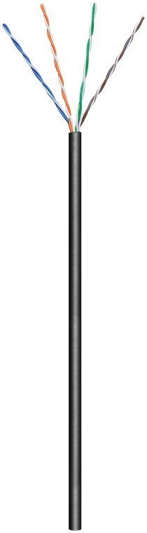 Goobay 57198 kabel sieciowy Czarny 100 m Cat5e U/UTP (UTP)