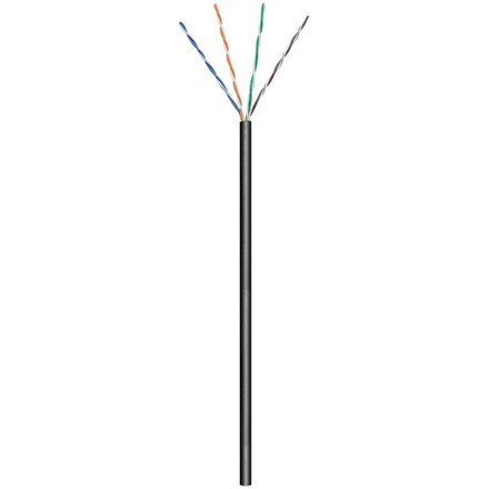 Goobay 57198 kabel sieciowy Czarny 100 m Cat5e U/UTP (UTP)