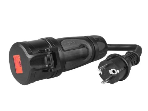 Green Cell Przejściówka Adapter Siłowy Czerwony CEE 16A 400V 5P do Gniazda Schuko 230V