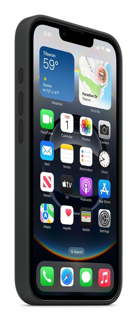 Silikonowe etui Apple iPhone 16e - czarne | Jabłko