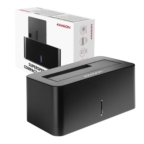 Axagon ADSA-SN stacja dokująca do dysków twardych USB 3.2 Gen 1 (3.1 Gen 1) Type-A Czarny Axagon ADSA-SN stacja dokująca do dysków twardych USB 3.2 Gen 1 (3.1 Gen 1) Type-A Czarny