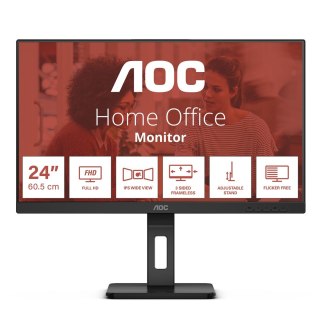 AOC E3 24E3QAF monitor komputerowy 61 cm (24") 1920 x 1080 px Czarny