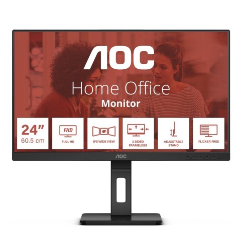AOC E3 24E3QAF monitor komputerowy 61 cm (24") 1920 x 1080 px Czarny AOC E3 24E3QAF monitor komputerowy 61 cm (24") 1920 x 1080 px Czarny