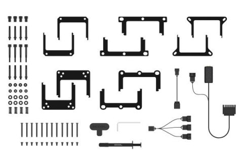 Alphacool Eisbaer Pro Aurora 360 Procesor Chłodnica cieczy all-in-one 12 cm Czarny, Biały 1 szt. Alphacool Eisbaer Pro Aurora 360 Procesor Chłodnica cieczy all-in-one 12 cm Czarny, Biały 1 szt.