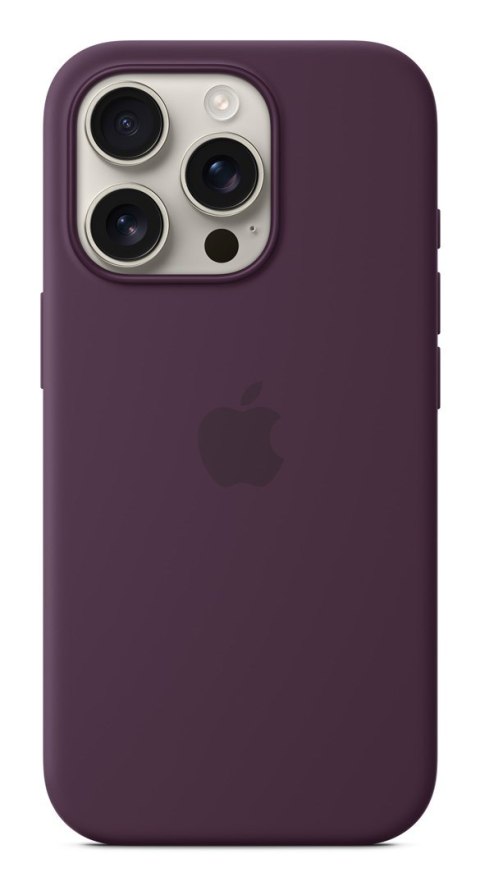 Etui Apple z MagSafe | Jabłko | iPhone'a 16 Pro | Silikon | Śliwka