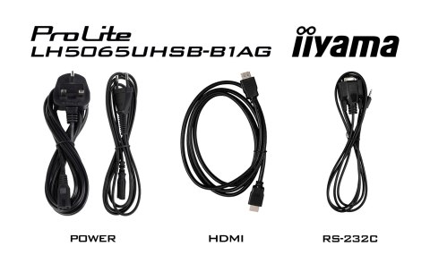 Iiyama ProLite LH5065UHSB-B1AG - Przekątna 50" - Płaski ekran - 125.7 cm