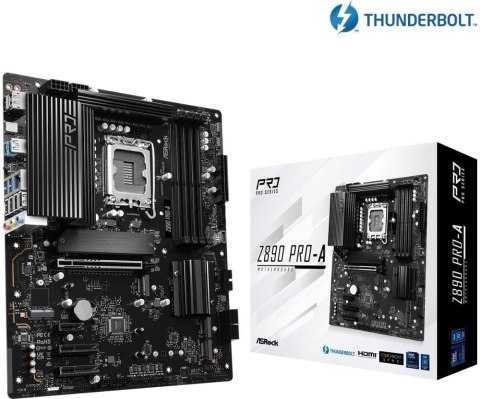 Płyta główna ASRock Z890 Pro-A Intel Z890 LGA 1851 (Socket V1) ATX Płyta główna ASRock Z890 Pro-A Intel Z890 LGA 1851 (Socket V1) ATX