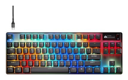 SteelSeries Apex Pro TKL Gen 3 | Klawiatura do gier | Przewodowe | Stany Zjednoczone | | Złącze USB-C | Regulowane przełączniki SteelSeries Apex Pro TKL Gen 3 | Klawiatura do gier | Przewodowe | Stany Zjednoczone | | Złącze USB-C | Regulowane przełączniki