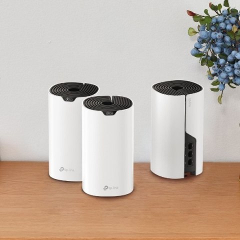 TP-Link Deco S7 (3-pack) Dual-band (2.4 GHz/5 GHz) Wi-Fi 5 (802.11ac) Biały, Czarny Wewnętrzne TP-Link Deco S7 (3-pack) Dual-band (2.4 GHz/5 GHz) Wi-Fi 5 (802.11ac) Biały, Czarny Wewnętrzne