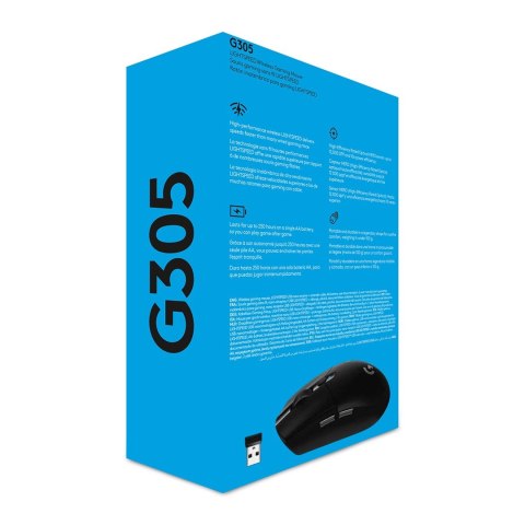 Logitech G G305 myszka Po prawej stronie RF Wireless Optyczny 12000 DPI Logitech G G305 myszka Po prawej stronie RF Wireless Optyczny 12000 DPI