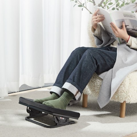 Podnóżek ergonomiczny Maclean, podstawka pod nogi, płynnie regulowany kąt nachylenia, zdejmowalna poduszka, MC-460 Podnóżek ergonomiczny Maclean, podstawka pod nogi, płynnie regulowany kąt nachylenia, zdejmowalna poduszka, MC-460