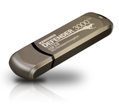 Przenośny dysk Kanguru Solutions Kanguru Defender 3000 - 256 GB - USB Type-C - 3.2 Gen 1 (3.1 Gen 1) - 300 MB/s - Zaślepka - Sza