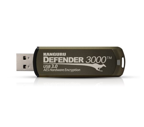Przenośny dysk Kanguru Solutions Kanguru Defender 3000 - 256 GB - USB Type-C - 3.2 Gen 1 (3.1 Gen 1) - 300 MB/s - Zaślepka - Sza