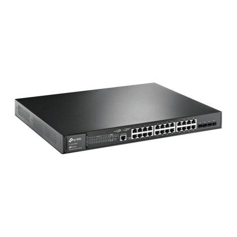 TP-Link Omada SG3428MP łącza sieciowe Zarządzany L2+ Gigabit Ethernet (10/100/1000) Obsługa PoE 1U Czarny