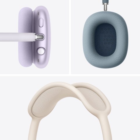 Apple AirPods Max Zestaw słuchawkowy Bezprzewodowy Opaska na głowę Połączenia/muzyka USB Type-C Bluetooth Fioletowy Apple AirPods Max Zestaw słuchawkowy Bezprzewodowy Opaska na głowę Połączenia/muzyka USB Type-C Bluetooth Fioletowy