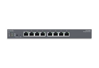 EnGenius ECS1008P łącza sieciowe Zarządzany L2 Gigabit Ethernet (10/100/1000) Obsługa PoE Czarny