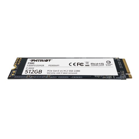 SSD PATRIOT P300 M.2 PCI-EX4 NVME 512GB
