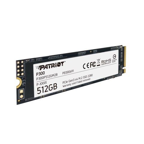 SSD PATRIOT P300 M.2 PCI-EX4 NVME 512GB
