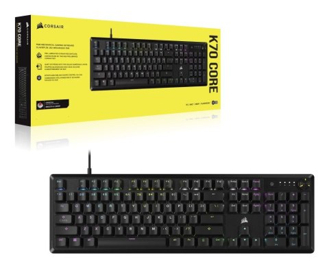 Corsair Klawiatura mechaniczna K70 Core RGB Corsair Klawiatura mechaniczna K70 Core RGB