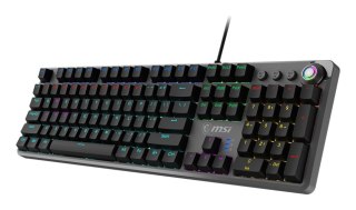 Klawiatura gamingowa czarna US/FORGE GK310 RED MSI