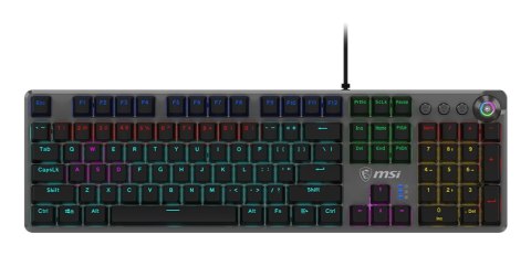 Klawiatura gamingowa czarna US/FORGE GK310 RED MSI Klawiatura gamingowa czarna US/FORGE GK310 RED MSI