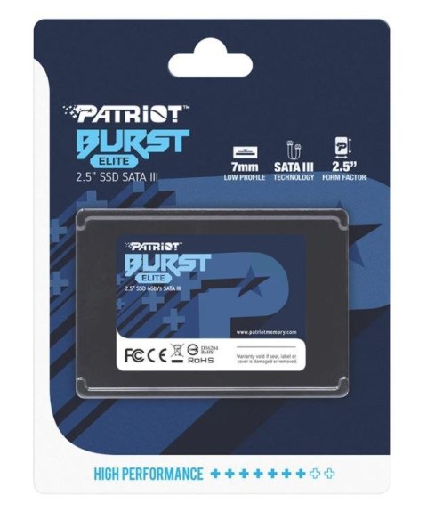 Patriot Memory BURST Elite 2.5" 2.5" 960 GB Serial ATA III Patriot Memory BURST Elite 2.5" 2.5" 960 GB Serial ATA III