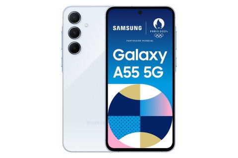 Samsung Galaxy A55 5G 16,8 cm (6.6") Hybrid Dual SIM Android 14 USB Type-C 8 GB 128 GB 5000 mAh Niebieski Samsung Galaxy A55 5G 16,8 cm (6.6") Hybrid Dual SIM Android 14 USB Type-C 8 GB 128 GB 5000 mAh Niebieski