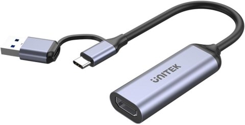 UNITEK KARTA DO STREAMINGU USB-C/A, 4K HDMI 1.4B UNITEK KARTA DO STREAMINGU USB-C/A, 4K HDMI 1.4B
