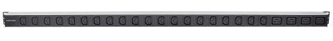 Intellinet 163675 rozdzielacz zasilania PDU 24 x gniazdo sieciowe 32U Czarny, Biały