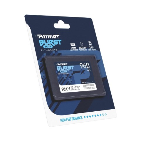 Patriot Memory BURST Elite 2.5" 2.5" 960 GB Serial ATA III Patriot Memory BURST Elite 2.5" 2.5" 960 GB Serial ATA III