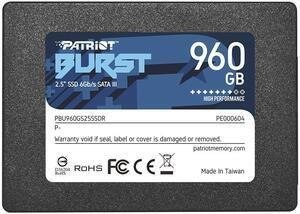 Patriot Memory BURST Elite 2.5" 2.5" 960 GB Serial ATA III Patriot Memory BURST Elite 2.5" 2.5" 960 GB Serial ATA III