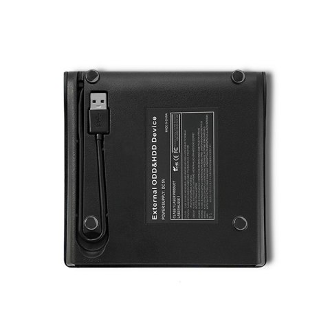 Qoltec 51857 Nagrywarka DVD-RW zewnętrzna |USB 3.0 | Czarna Qoltec 51857 Nagrywarka DVD-RW zewnętrzna |USB 3.0 | Czarna