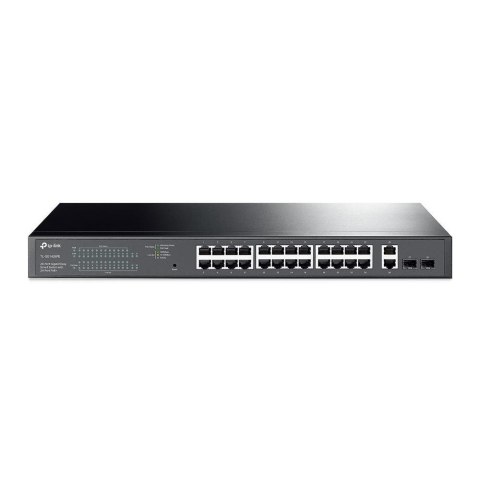 TP-Link TL-SG1428PE łącza sieciowe Zarządzany L2 Gigabit Ethernet (10/100/1000) Obsługa PoE 1U Czarny TP-Link TL-SG1428PE łącza sieciowe Zarządzany L2 Gigabit Ethernet (10/100/1000) Obsługa PoE 1U Czarny