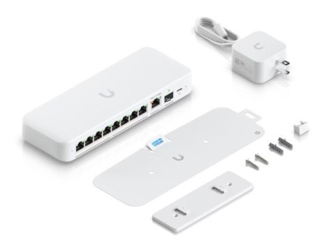 Ubiquiti UniFi Flex 2.5G Zarządzany L2 2.5G Ethernet (100/1000/2500) Obsługa PoE Montaż na biurku/ścianie Biały