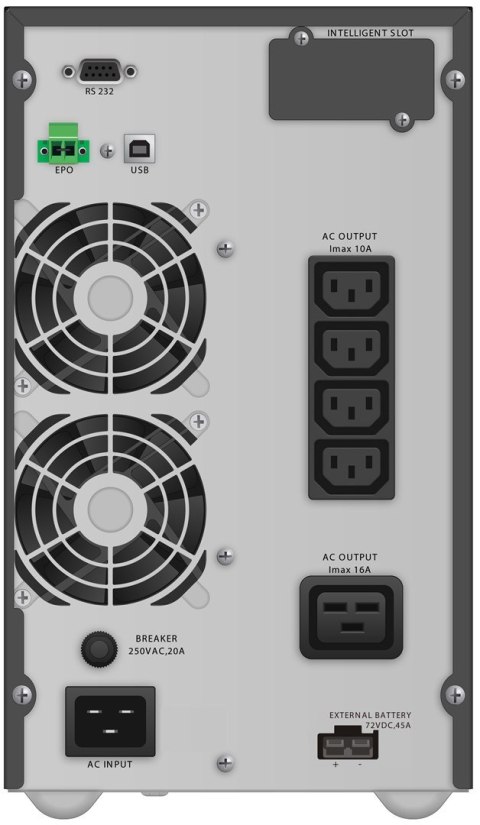 Zasilacz UPS POWER WALKER VFI 3000 TGB (TWR; 3000VA) Zasilacz UPS POWER WALKER VFI 3000 TGB (TWR; 3000VA)