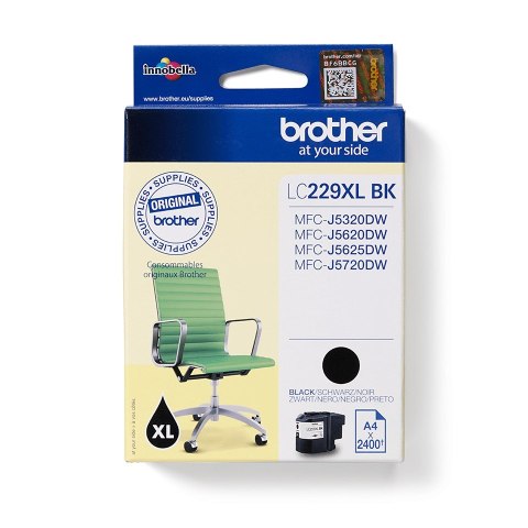 Brother LC-229XLBK nabój z tuszem 1 szt. Oryginalny Czarny Brother LC-229XLBK nabój z tuszem 1 szt. Oryginalny Czarny